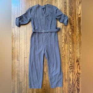 Club Monaco Grey jumpsuit with belt and pockets- Size 4